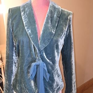 Mexx Teal Velvet Blazer